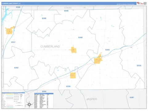 Cumberland County, IL map