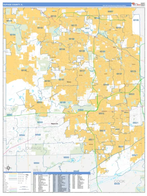 DuPage County, IL map