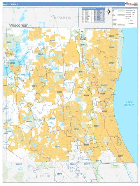 Lake County, IL map