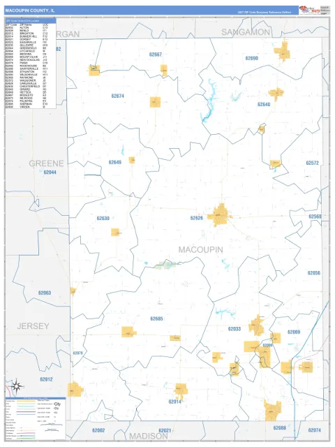 Macoupin County, IL map