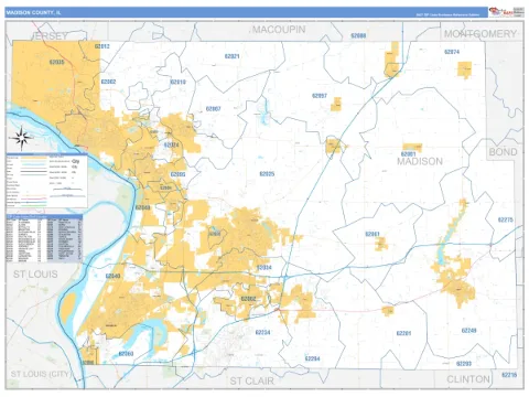 Madison County, IL map