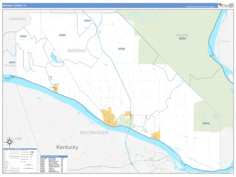 Massac County, IL map
