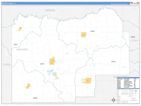 Menard County, IL map
