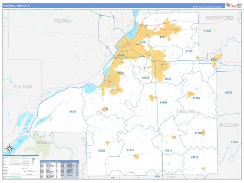 Tazewell County, IL map