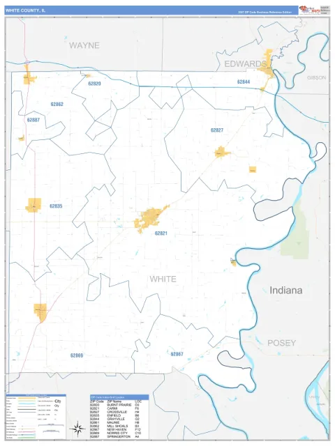 White County, IL map