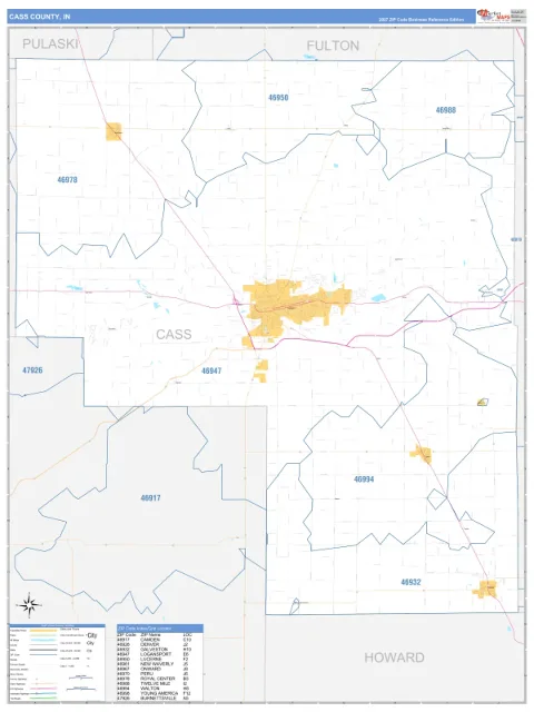 Cass County, IN map