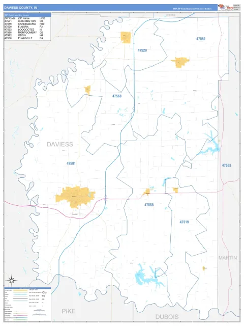 Daviess County, IN map