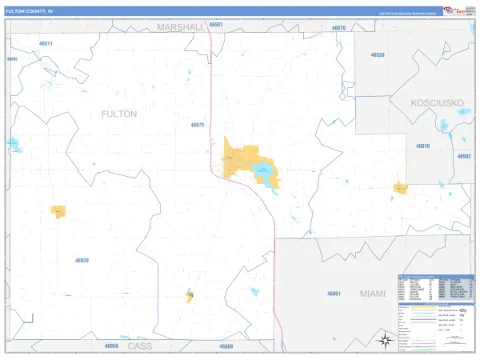 Fulton County, IN map