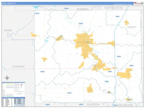 Grant County, IN map