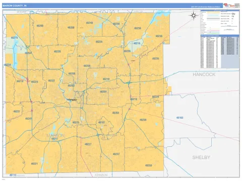 Marion County, IN map