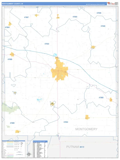 Montgomery County, IN map