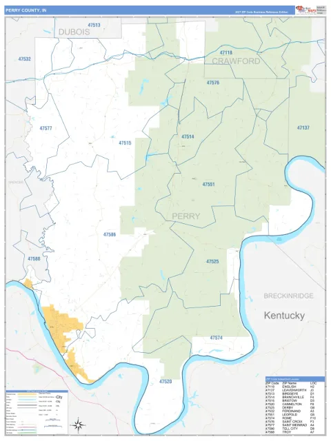 Perry County, IN map