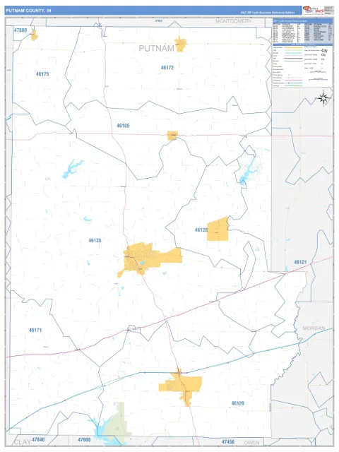 Putnam County, IN map