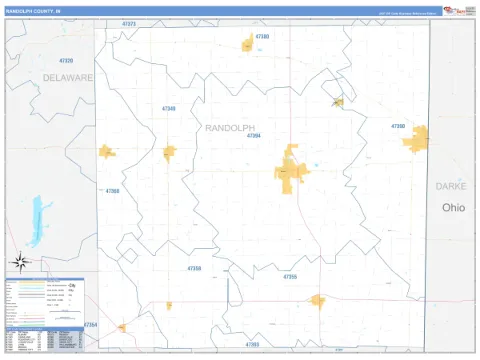 Randolph County, IN map