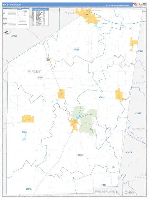 Ripley County, IN map