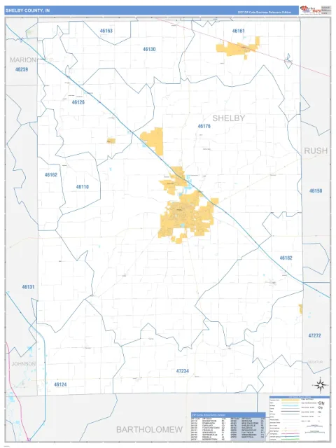 Shelby County, IN map