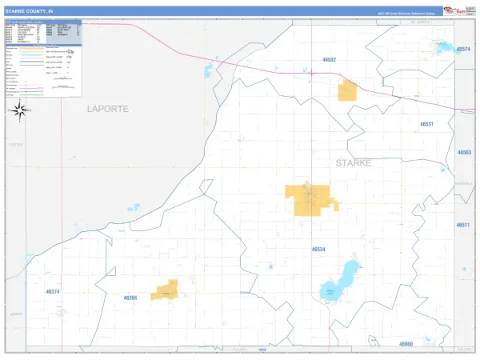 Starke County, IN map