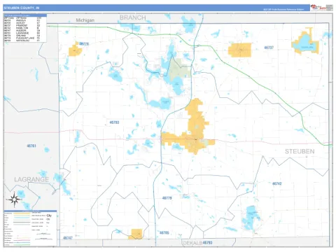 Steuben County, IN map