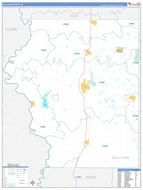 Sullivan County, IN map