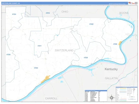 Switzerland County, IN map