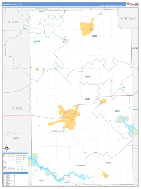 Wabash County, IN map