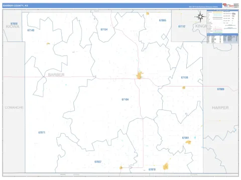 Barber County, KS map