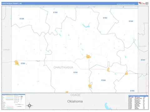 Chautauqua County, KS map