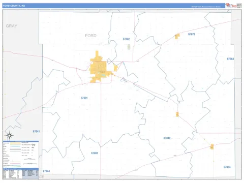 Ford County, KS map