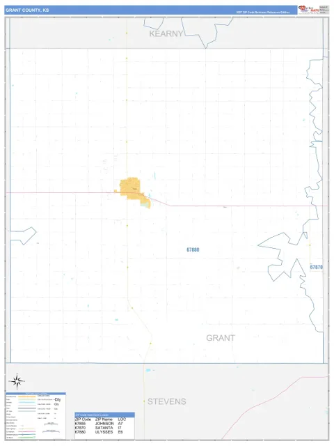 Grant County, KS map