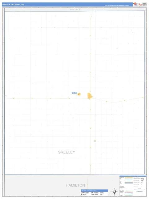Greeley County, KS map