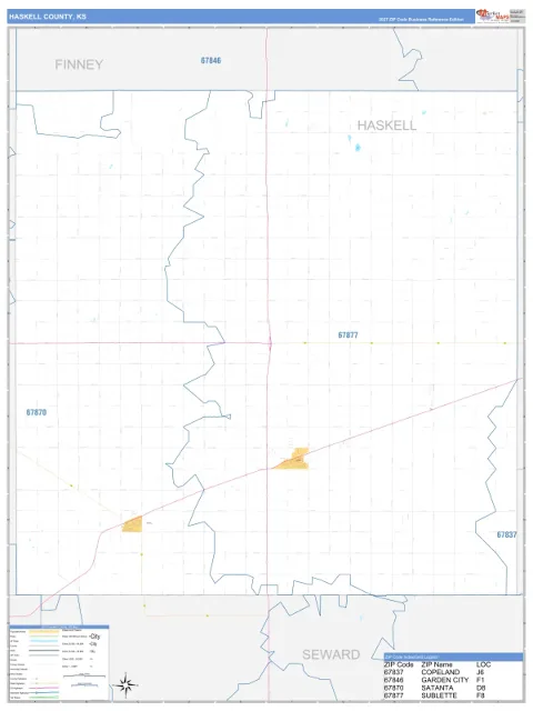 Haskell County, KS map