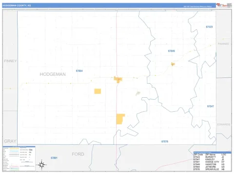 Hodgeman County, KS map