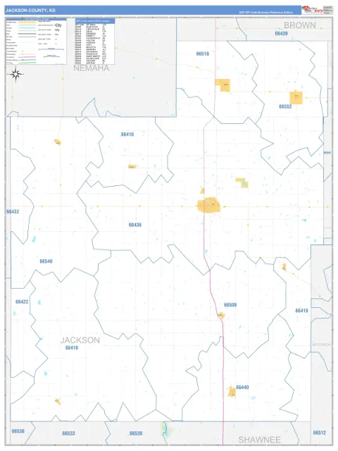 Jackson County, KS map