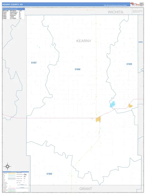 Kearny County, KS map