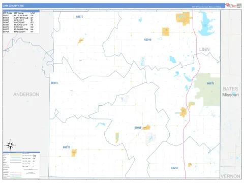 Linn County, KS map