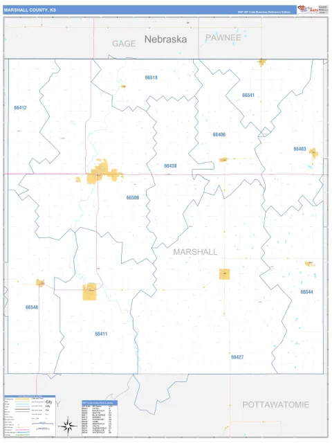 Marshall County, KS map