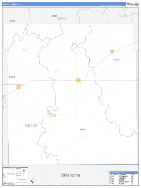 Meade County, KS map