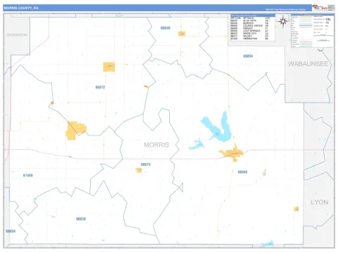 Morris County, KS map