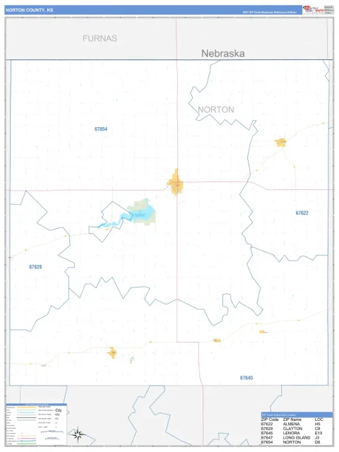 Norton County, KS map
