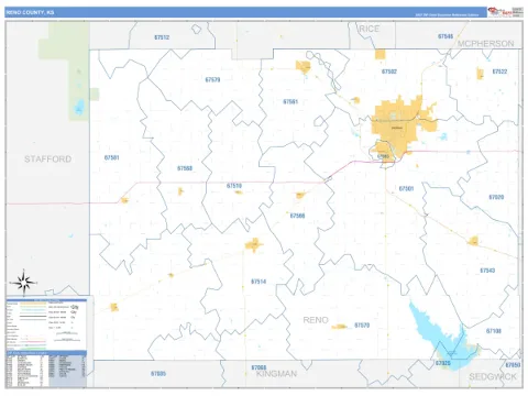 Reno County, KS map