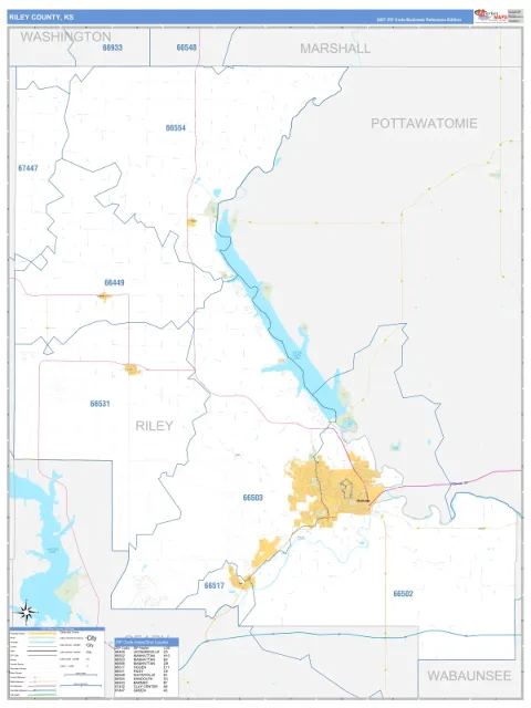 Riley County, KS map