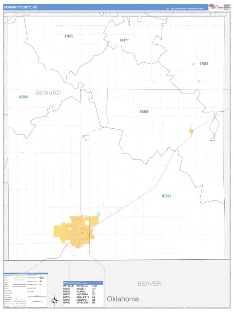 Seward County, KS map