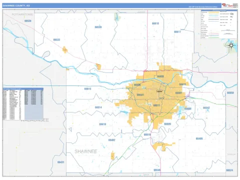 Shawnee County, KS map