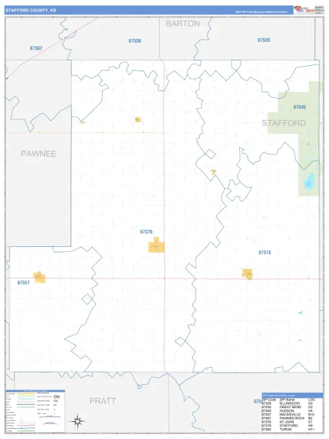 Stafford County, KS map