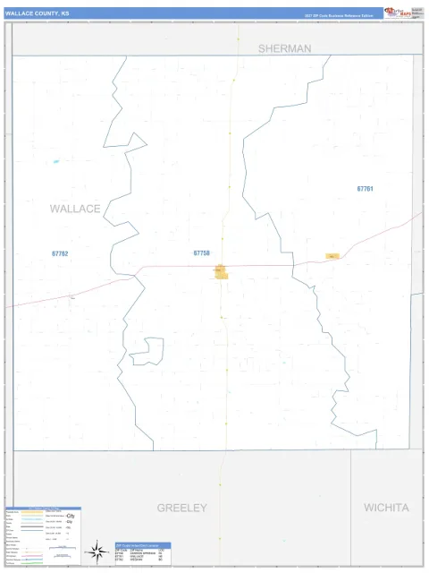 Wallace County, KS map