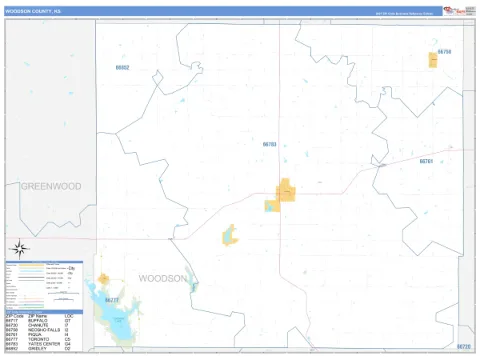 Woodson County, KS map