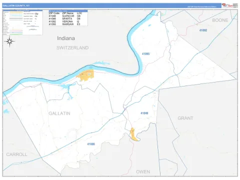 Gallatin County, KY map