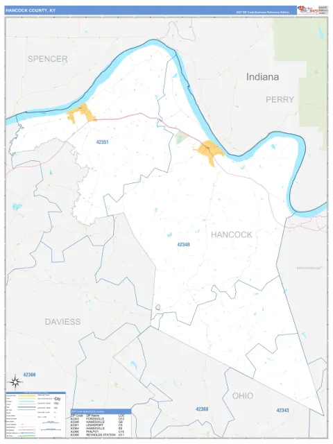Hancock County, KY map