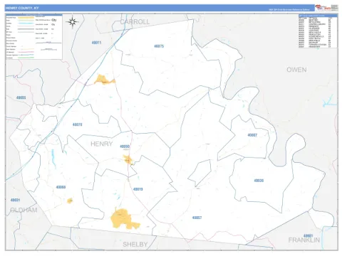 Henry County, KY map