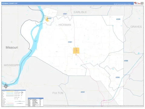 Hickman County, KY map